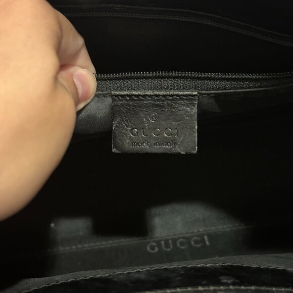 Vintage Gucci Structured Jackie Leather Handbag / Shoulder Bag - Picture 3 of 11